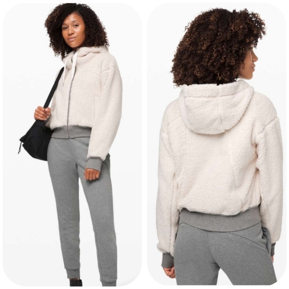 Lululemon Short Sweet And Sherpa Jacket | Heathered Core Medium Gray XS